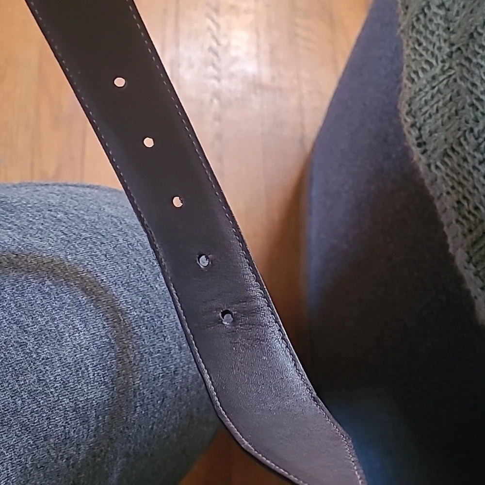 To Boot New York Blackish Brown Leather Belt, Sz 32 MADE IN THE USA